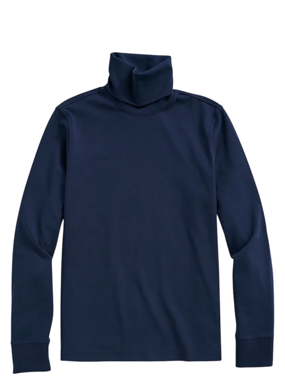 Brooks Brothers Men's Turtleneck 100% Cotton Blue XXL Long Sleeve